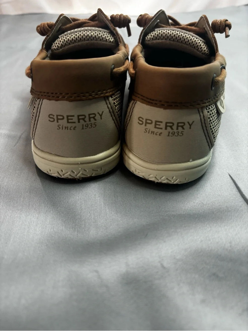 Sperry Kids Tan/Brown Classic Boat Moccasins